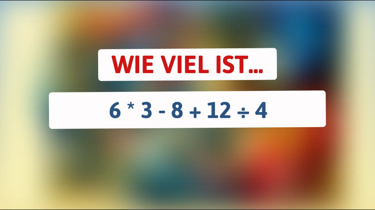 Diese Mathe-Challenge schaffen nur 5 % der Menschen: Kannst du das Ergebnis herausfinden?"