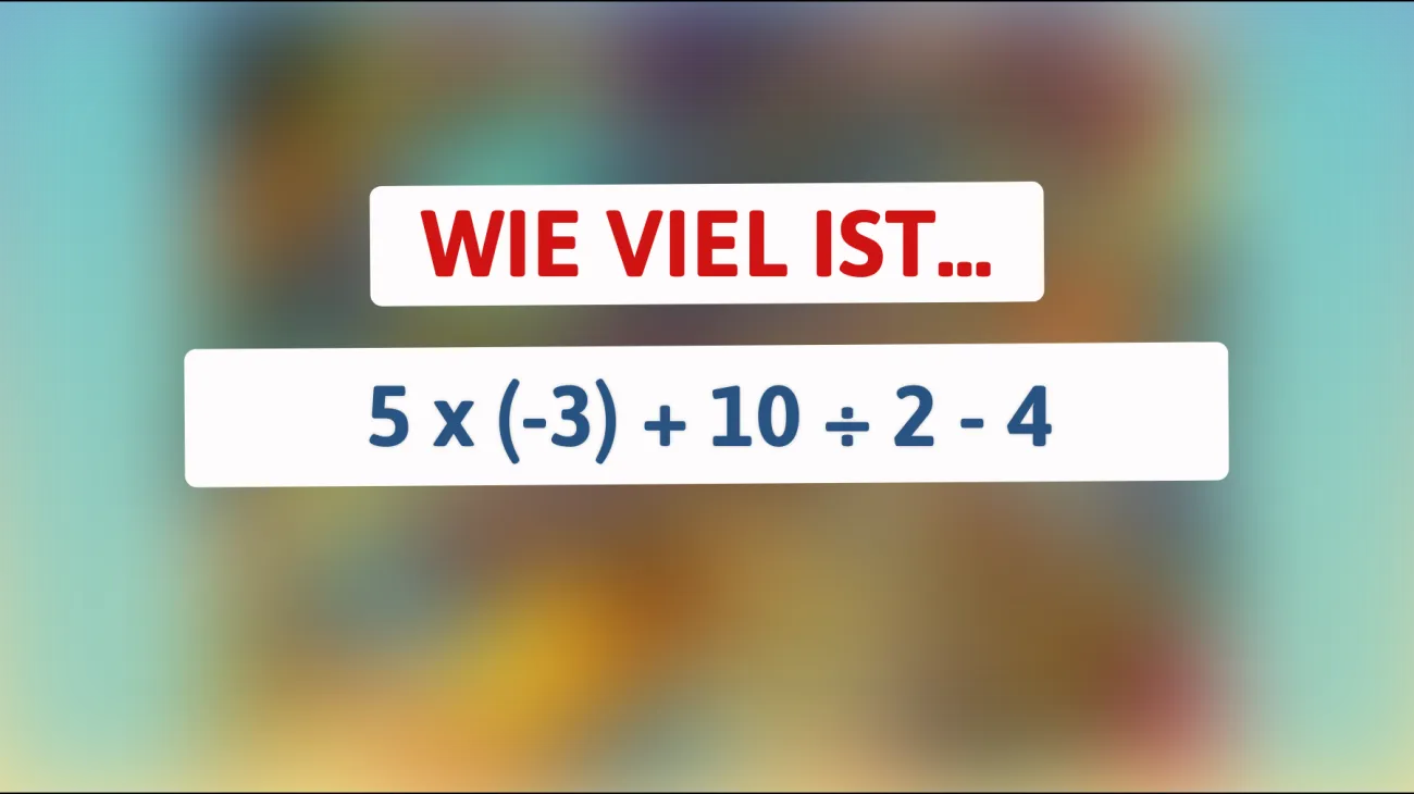 Nur Genies schaffen es: Kannst du dieses mathematische Rätsel lösen und die richtige Antwort finden?"
